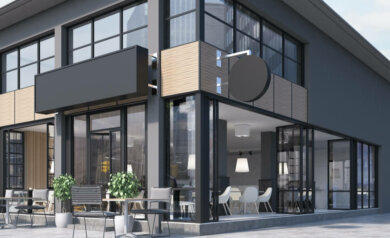 Coffee Shop Front - Commercial Real Estate